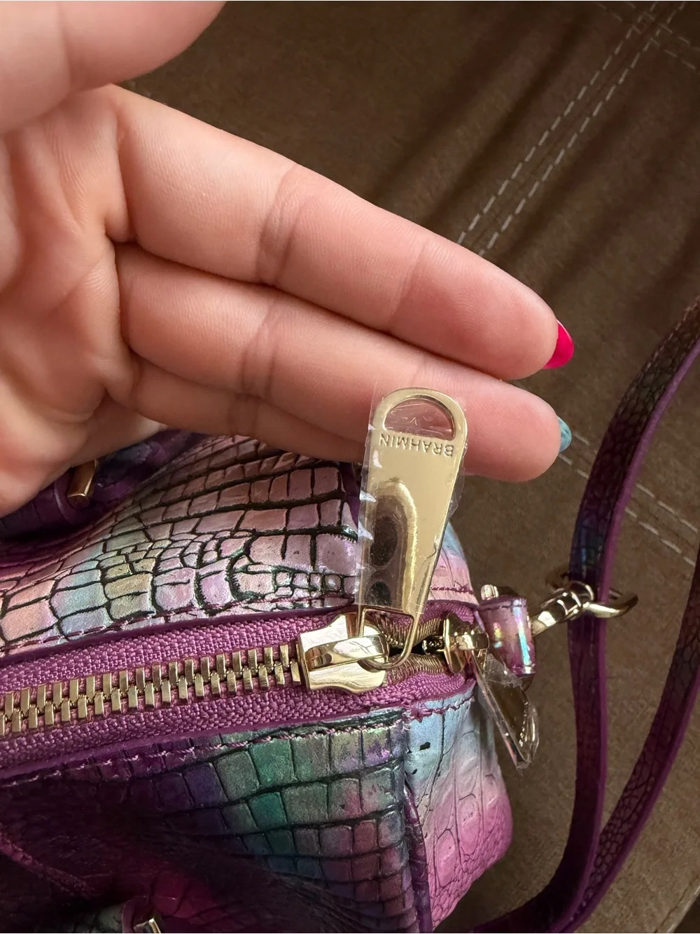 Brahmin Melbourne Satchel – Magical Mist colorway